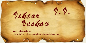 Viktor Veskov vizit kartica